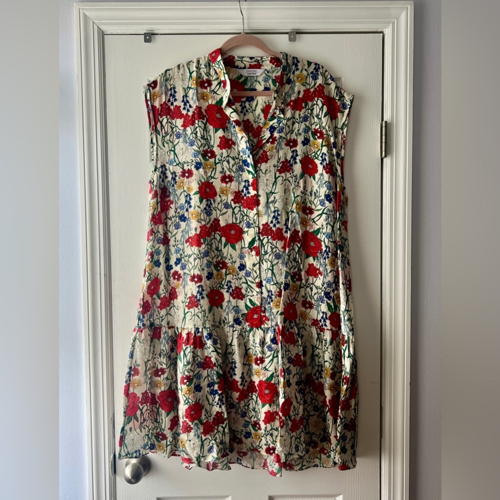 Floral Sleeveless Shirt Dress & Other Stories